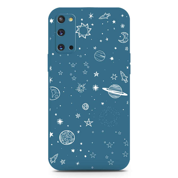 Stardust Dreams Design Soft Phone Case - Silica Gel Case - Blue - Samsung Galaxy S20