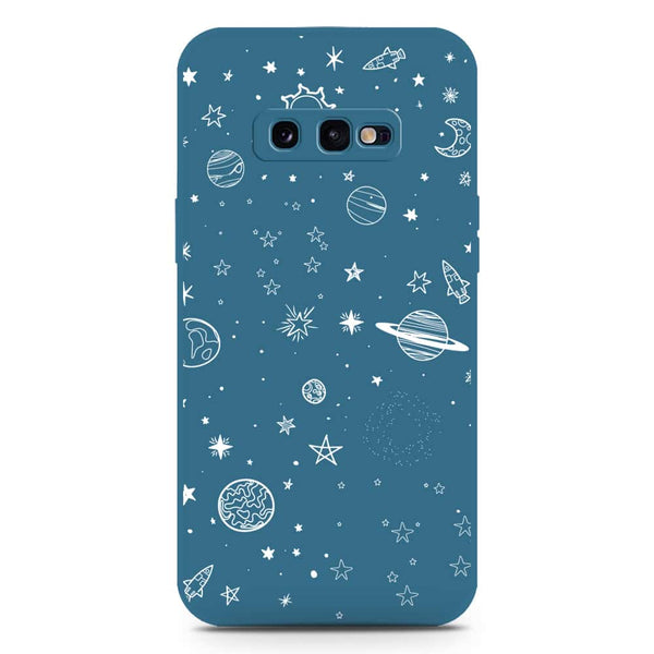 Stardust Dreams Design Soft Phone Case - Silica Gel Case - Blue - Samsung Galaxy S10e