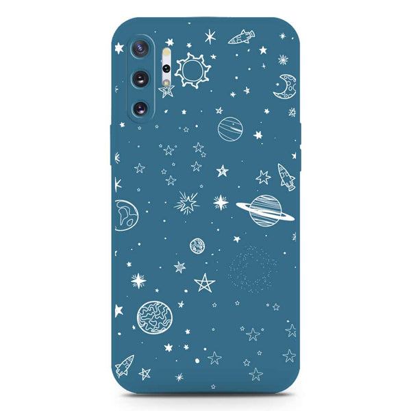 Stardust Dreams Design Soft Phone Case - Silica Gel Case - Blue - Samsung Galaxy Note 10 Plus