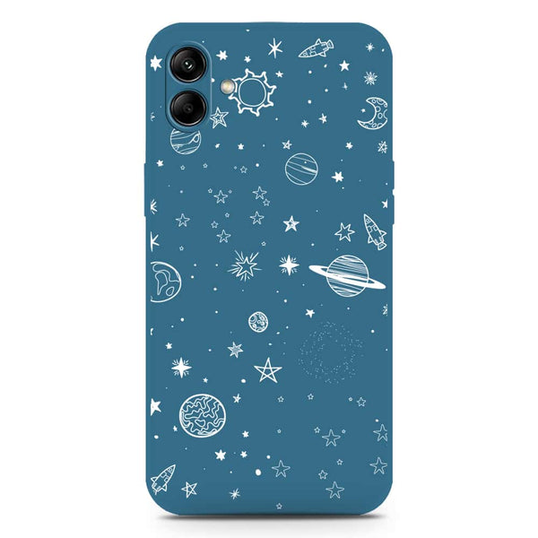 Stardust Dreams Design Soft Phone Case - Silica Gel Case - Blue - Samsung Galaxy A04
