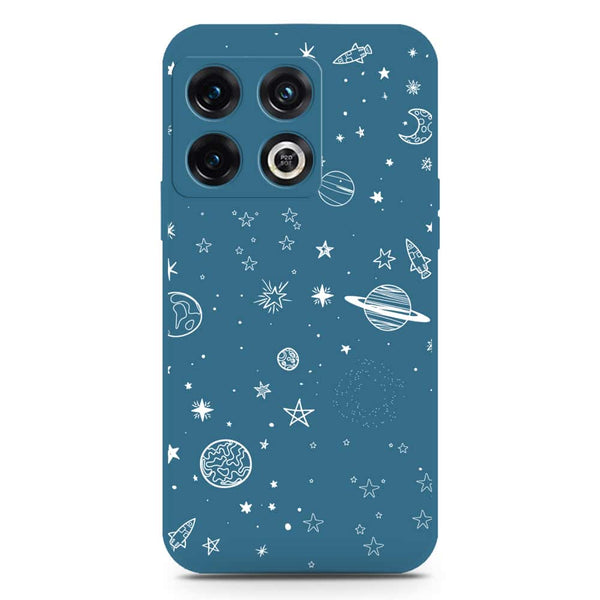 Stardust Dreams Design Soft Phone Case - Silica Gel Case - Blue - OnePlus 10 Pro