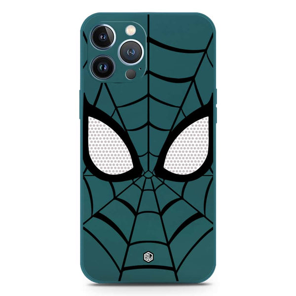 Cool Spider Design Soft Phone Case - Silica Gel Case - Darkgreen - iPhone 13 Pro