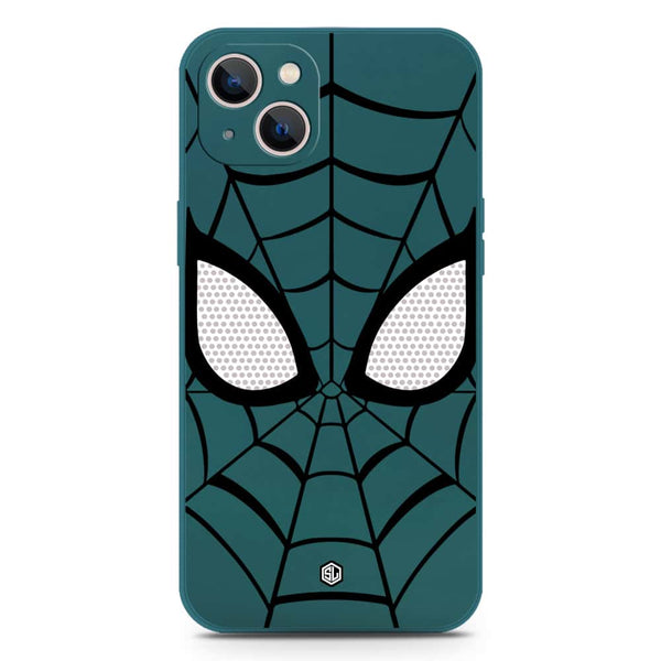 Cool Spider Design Soft Phone Case - Silica Gel Case - Darkgreen - iPhone 13