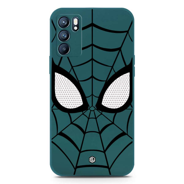 Cool Spider Design Soft Phone Case - Silica Gel Case - Darkgreen - Oppo Reno 6 5G