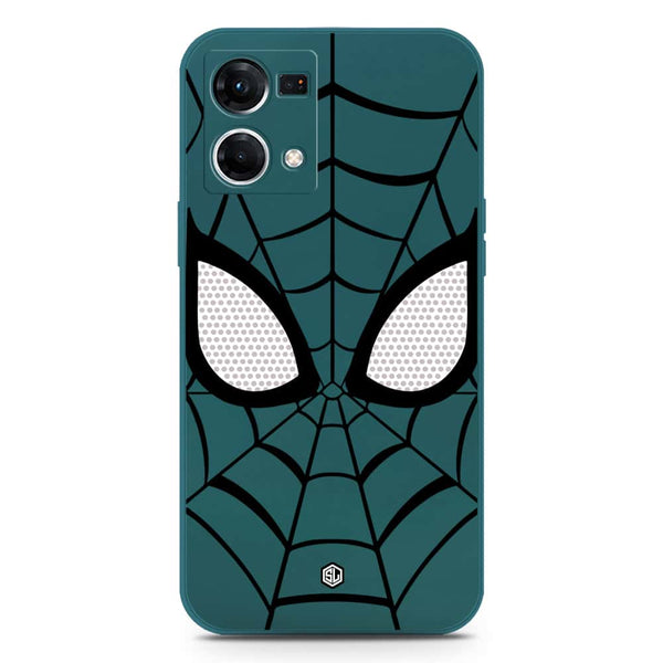 Cool Spider Design Soft Phone Case - Silica Gel Case - Darkgreen - Oppo F21 Pro 4G