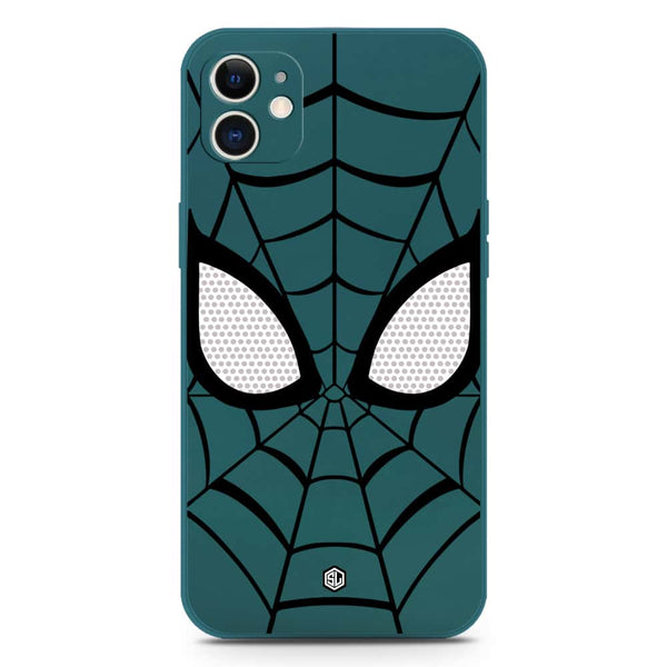 Cool Spider Design Soft Phone Case - Silica Gel Case - Darkgreen - iPhone 12