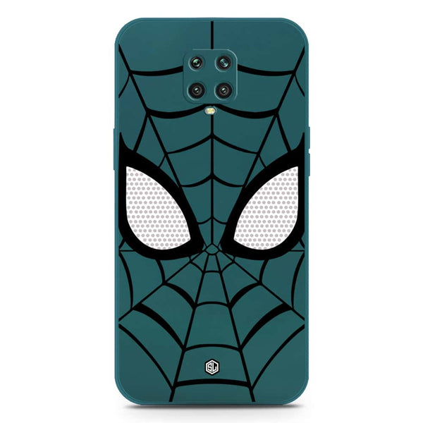 Cool Spider Design Soft Phone Case - Silica Gel Case - Darkgreen - Xiaomi Redmi Note 9 Pro
