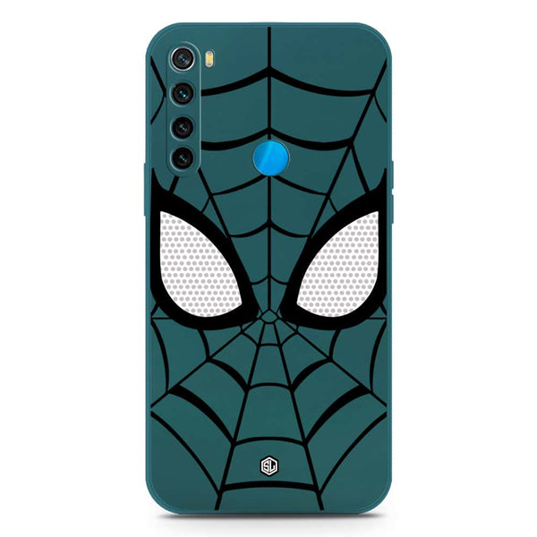 Cool Spider Design Soft Phone Case - Silica Gel Case - Darkgreen - Xiaomi Redmi Note 8 2021