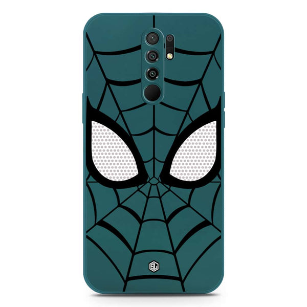 Cool Spider Design Soft Phone Case - Silica Gel Case - Darkgreen - Xiaomi Redmi 9 Prime