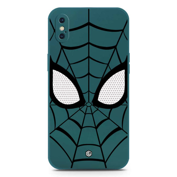 Cool Spider Design Soft Phone Case - Silica Gel Case - Darkgreen - iPhone XS Max