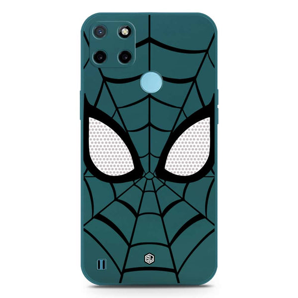 Cool Spider Design Soft Phone Case - Silica Gel Case - Darkgreen - Realme C25Y