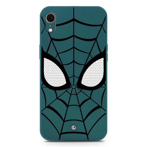 Cool Spider Design Soft Phone Case - Silica Gel Case - Darkgreen - iPhone XR