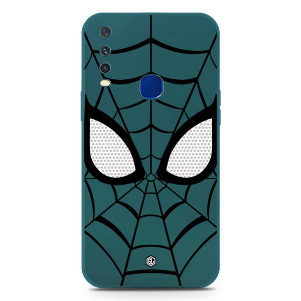 Cool Spider Design Soft Phone Case - Silica Gel Case - Darkgreen - Vivo Y12a