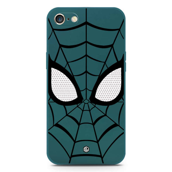 Cool Spider Design Soft Phone Case - Silica Gel Case - Darkgreen - iPhone 8 / 7