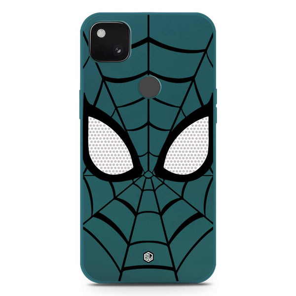 Cool Spider Design Soft Phone Case - Silica Gel Case - Darkgreen - Google Pixel 4a 4G