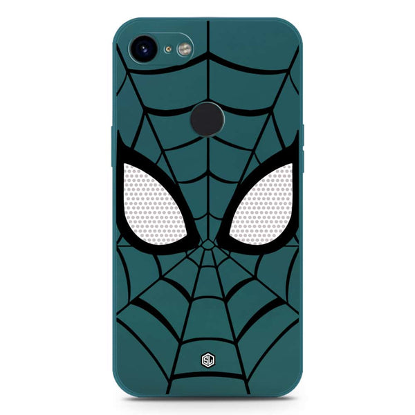 Cool Spider Design Soft Phone Case - Silica Gel Case - Darkgreen - Google Pixel 3