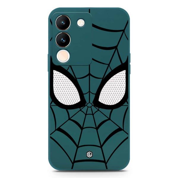 Cool Spider Design Soft Phone Case - Silica Gel Case - Darkgreen - Vivo V29e