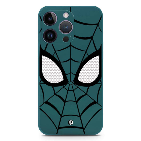 Cool Spider Design Soft Phone Case - Silica Gel Case - Darkgreen - iPhone 14 Pro Max