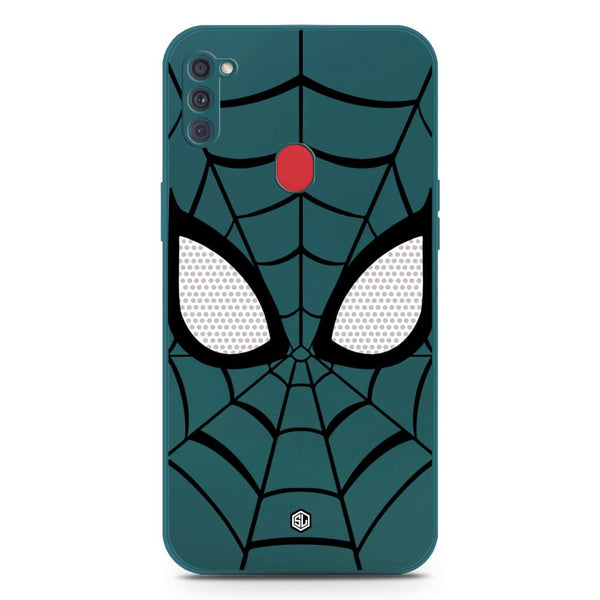 Cool Spider Design Soft Phone Case - Silica Gel Case - Darkgreen - Samsung Galaxy M11