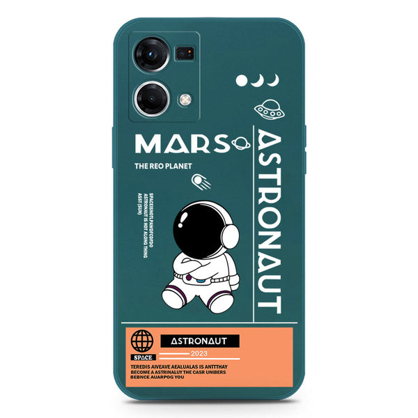 Astronaut Series Soft Phone Case - Silica Gel Case - Darkgreen - Oppo Reno 7 4G