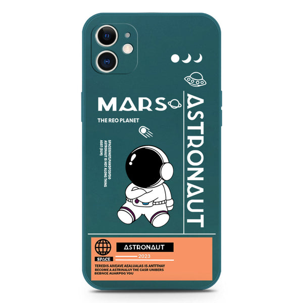Astronaut Series Soft Phone Case - Silica Gel Case - Darkgreen - iPhone 12