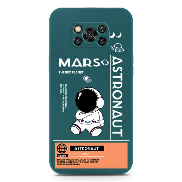 Astronaut Series Soft Phone Case - Silica Gel Case - Darkgreen - Xiaomi Poco X3 Pro