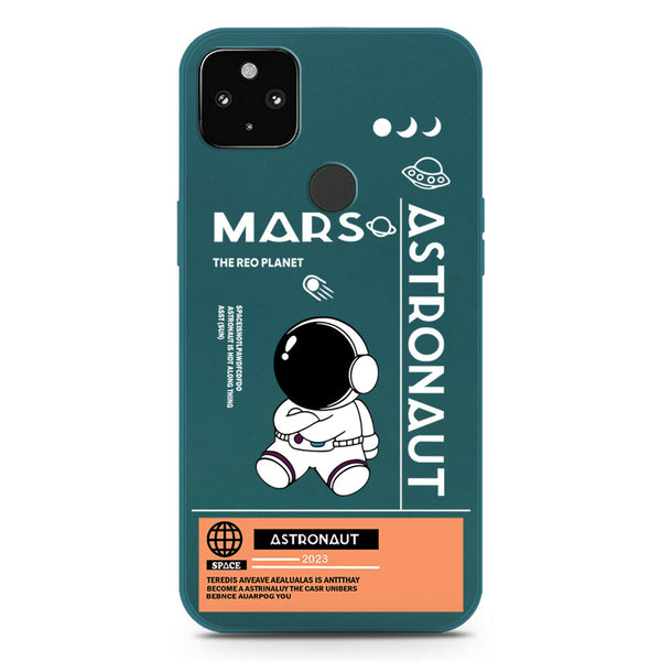 Astronaut Series Soft Phone Case - Silica Gel Case - Darkgreen - Google Pixel 5