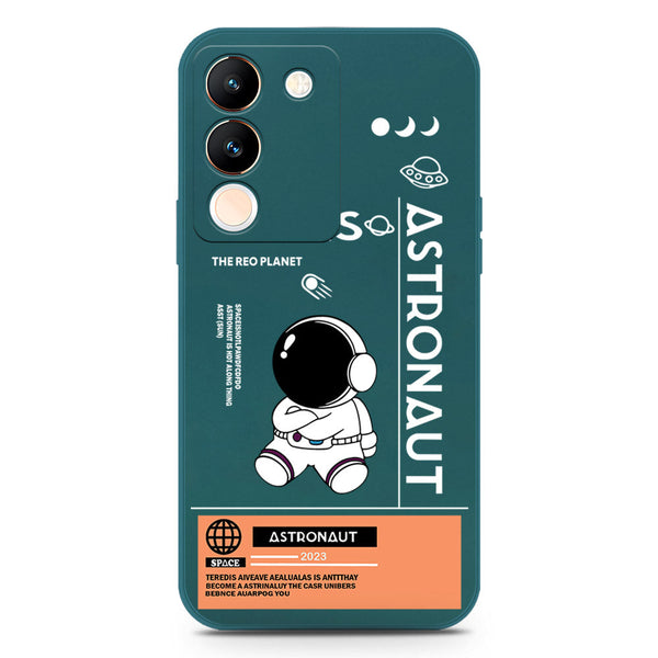 Astronaut Series Soft Phone Case - Silica Gel Case - Darkgreen - Vivo V29e
