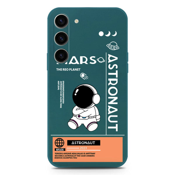 Astronaut Series Soft Phone Case - Silica Gel Case - Darkgreen - Samsung Galaxy S23 5G