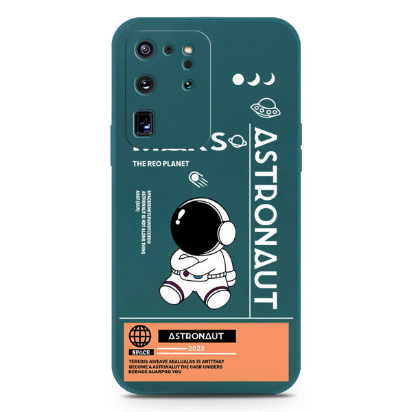 Astronaut Series Soft Phone Case - Silica Gel Case - Darkgreen - Samsung Galaxy S20 Ultra
