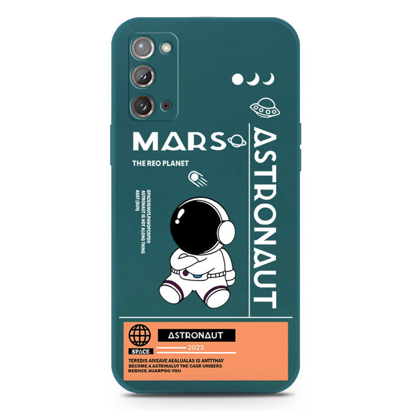 Astronaut Series Soft Phone Case - Silica Gel Case - Darkgreen - Samsung Galaxy Note 20