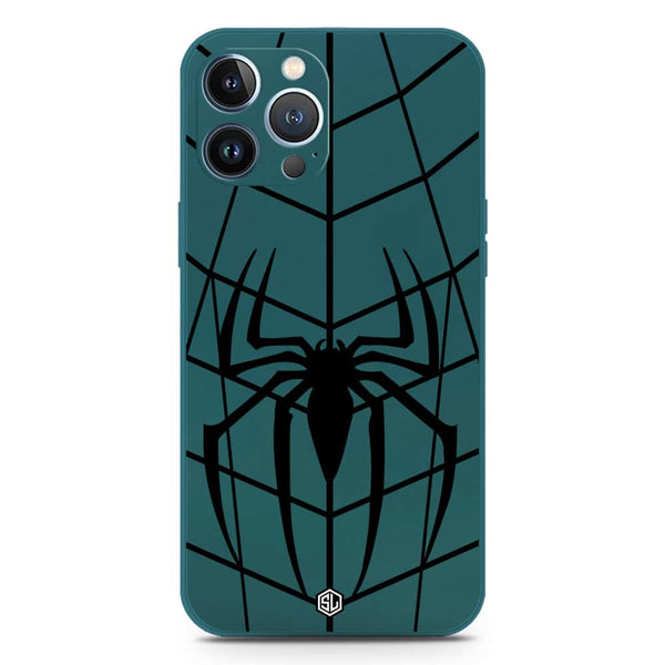 X-Spider Design Soft Phone Case - Silica Gel Case - Darkgreen - iPhone 13 Pro