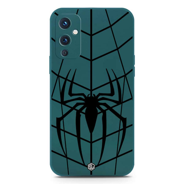 X-Spider Design Soft Phone Case - Silica Gel Case - Darkgreen - OnePlus 9
