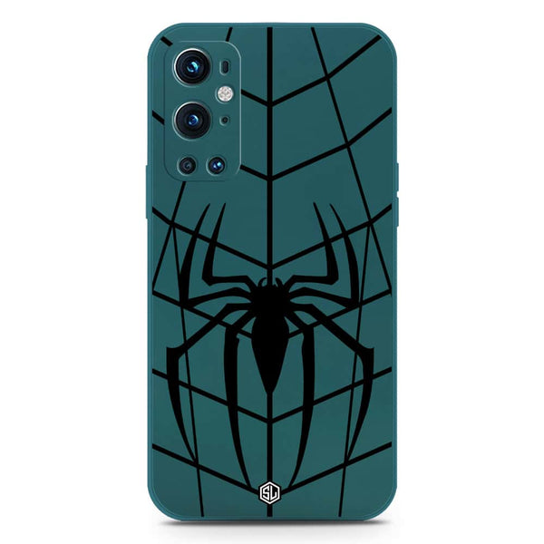 X-Spider Design Soft Phone Case - Silica Gel Case - Darkgreen - OnePlus 9 Pro