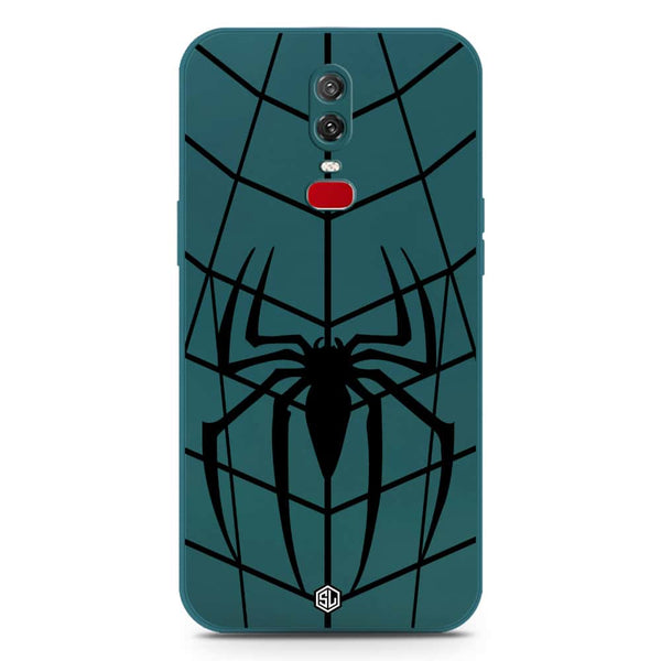 X-Spider Design Soft Phone Case - Silica Gel Case - Darkgreen - OnePlus 6