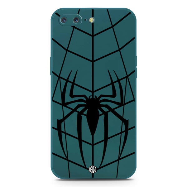 X-Spider Design Soft Phone Case - Silica Gel Case - Darkgreen - OnePlus 5