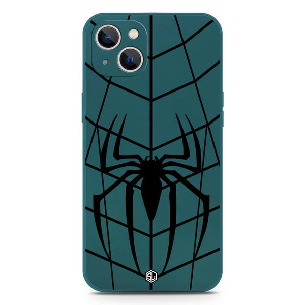 X-Spider Design Soft Phone Case - Silica Gel Case - Darkgreen - iPhone 13
