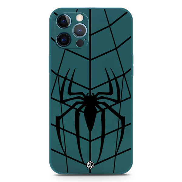 X-Spider Design Soft Phone Case - Silica Gel Case - Darkgreen - iPhone 12 Pro Max