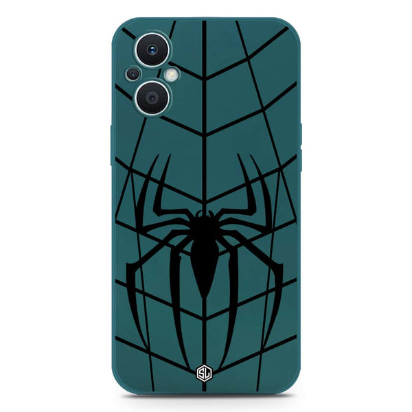 X-Spider Design Soft Phone Case - Silica Gel Case - Darkgreen - Oppo F21 Pro 5G