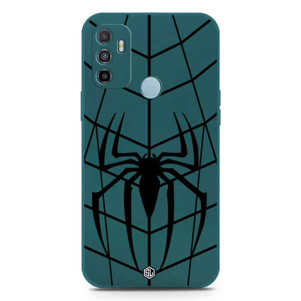X-Spider Design Soft Phone Case - Silica Gel Case - Darkgreen - Oppo A53s
