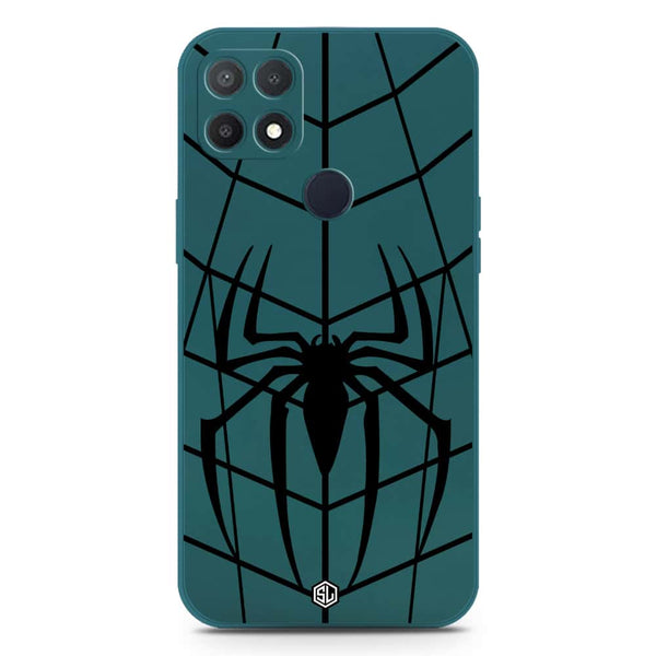 X-Spider Design Soft Phone Case - Silica Gel Case - Darkgreen - Oppo A15