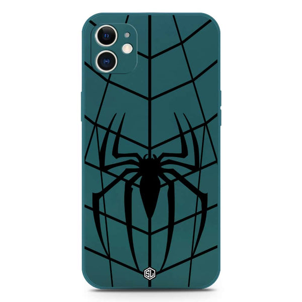 X-Spider Design Soft Phone Case - Silica Gel Case - Darkgreen - iPhone 12