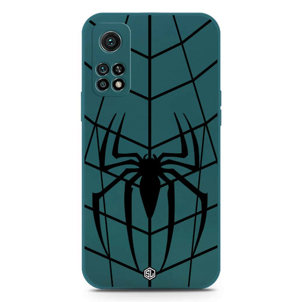 X-Spider Design Soft Phone Case - Silica Gel Case - Darkgreen - Xiaomi Mi 10T Pro