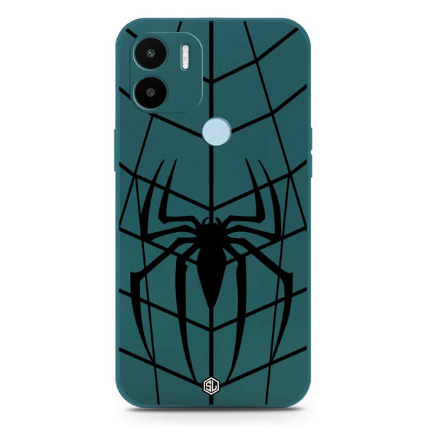 X-Spider Design Soft Phone Case - Silica Gel Case - Darkgreen - Xiaomi Redmi A1 Plus