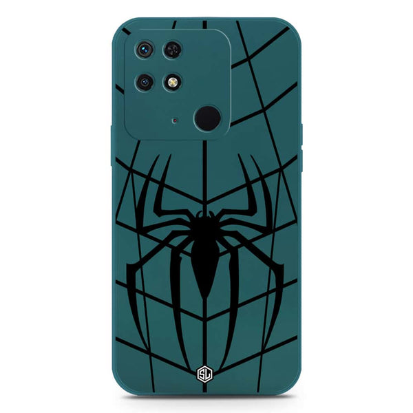 X-Spider Design Soft Phone Case - Silica Gel Case - Darkgreen - Xiaomi Redmi 10C