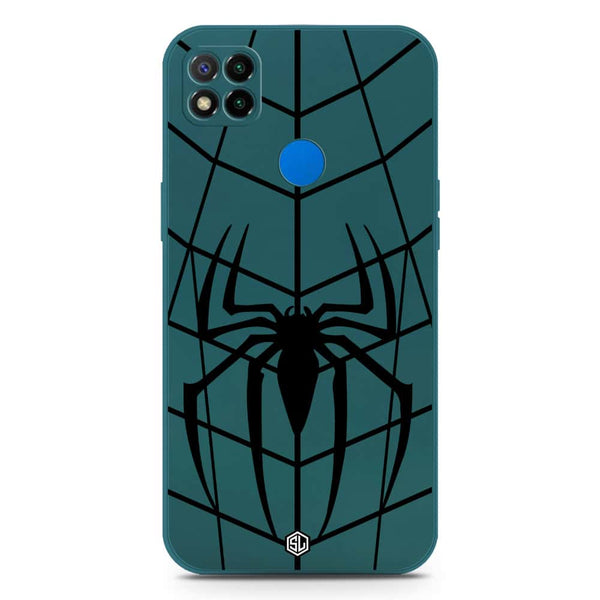X-Spider Design Soft Phone Case - Silica Gel Case - Darkgreen - Xiaomi Redmi 10A