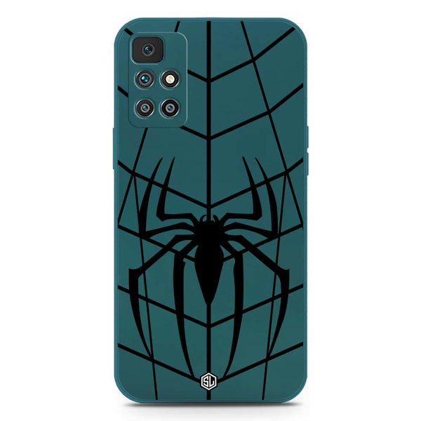 X-Spider Design Soft Phone Case - Silica Gel Case - Darkgreen - Xiaomi Redmi 10