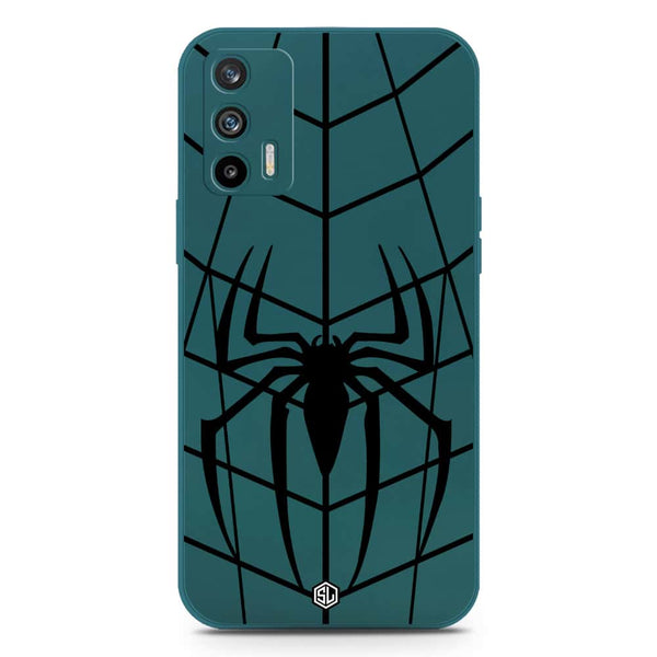 X-Spider Design Soft Phone Case - Silica Gel Case - Darkgreen - Realme GT 5G