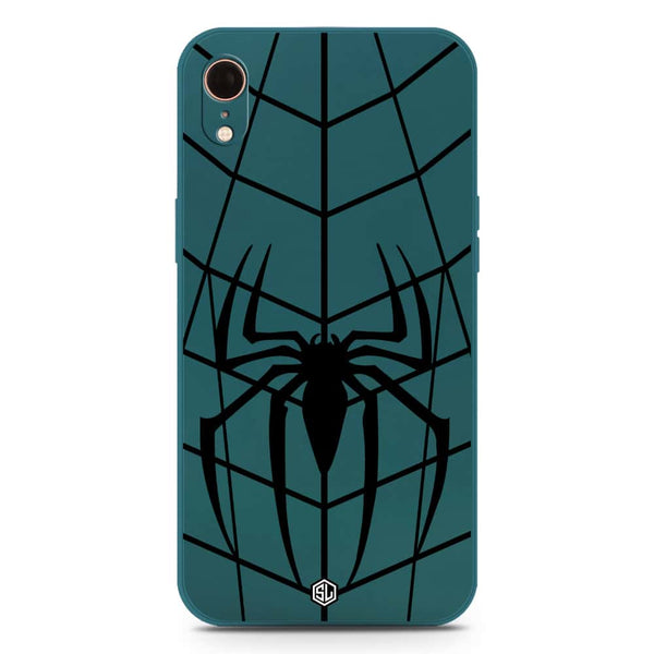 X-Spider Design Soft Phone Case - Silica Gel Case - Darkgreen - iPhone XR