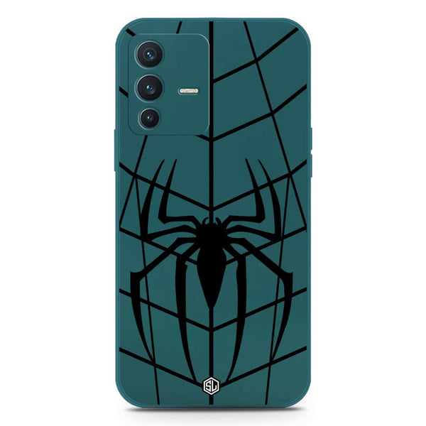 X-Spider Design Soft Phone Case - Silica Gel Case - Darkgreen - Vivo S12